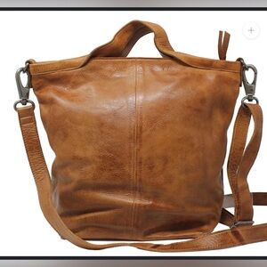 Latico Made in USA Genuine Leather  Crossbody Tote Bag